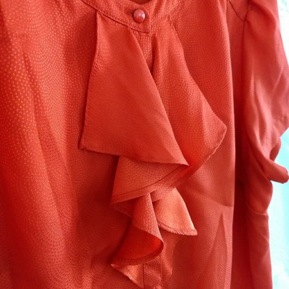 Fall 🍁🍂🍃burnt orange blouse